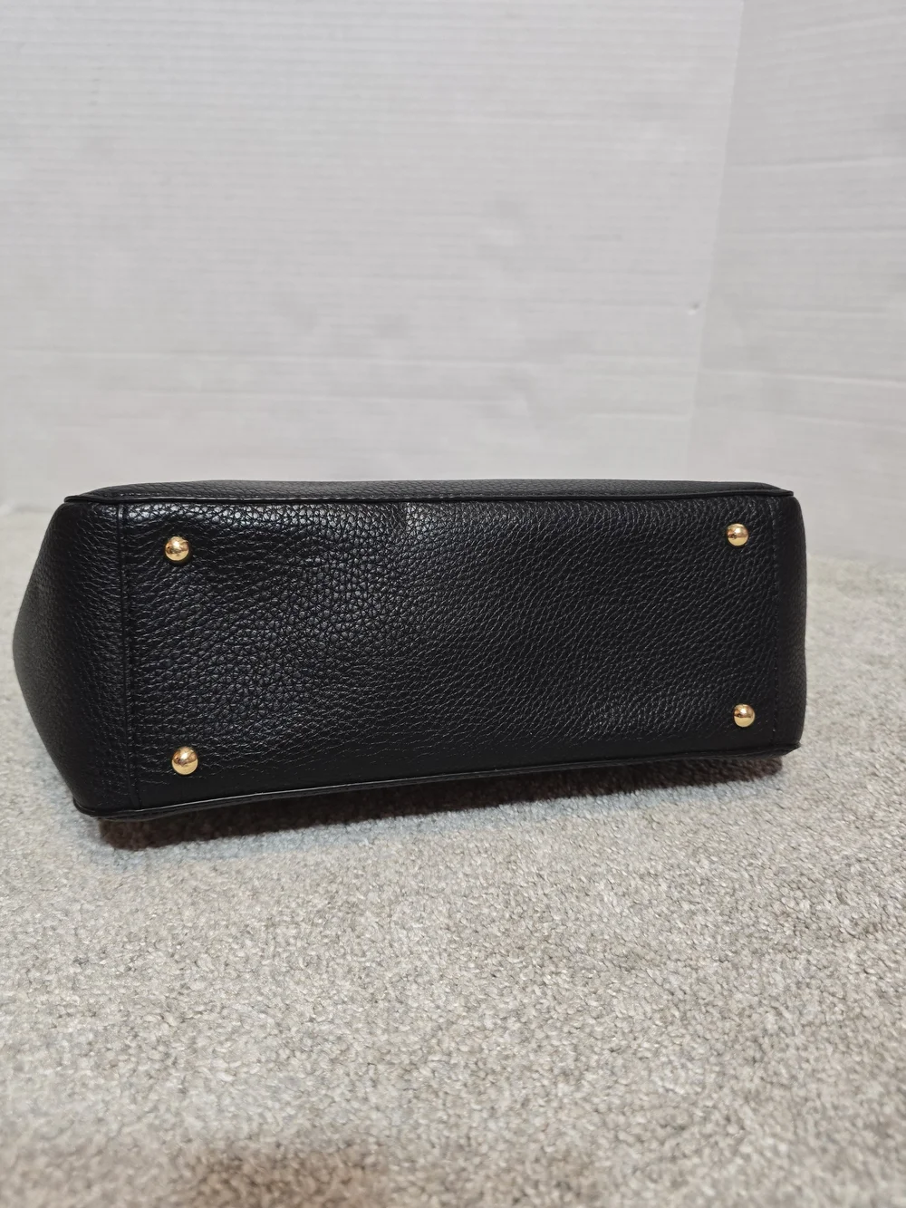 Ralph Lauren Black Shopper Tote with Gold Hardware